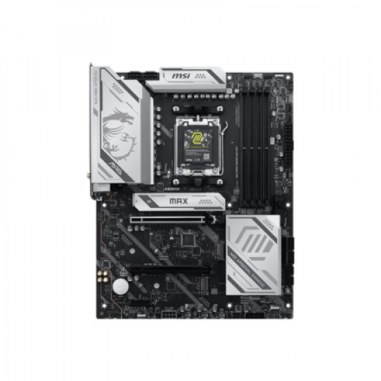 MSI MAG X870E GAMING MAX WIFI | Processor family AMD | Processor socket AM5 | DDR5 | Supported hard disk drive interfaces SATA, M.2 | Number of SATA connectors 4