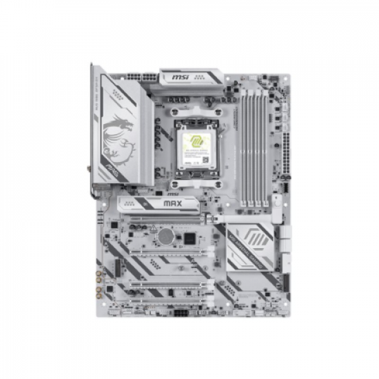 MSI MAG B850 GAMING PLUS MAX WIFI | Processor family AMD | Processor socket AM5 | DDR5 | Supported hard disk drive interfaces SATA, M.2 | Number of SATA connectors 4