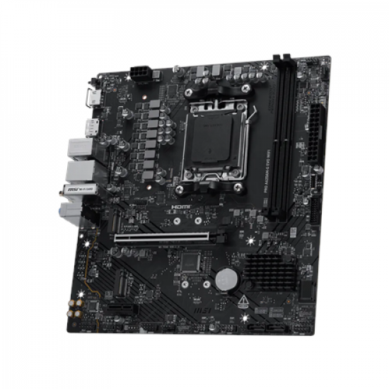 MSI PRO A620AM-G EVO WIFI | Processor family AMD | Processor socket AM5 | DDR5 | Number of SATA connectors 4 | Supported hard disk drive interfaces SATA, M.2