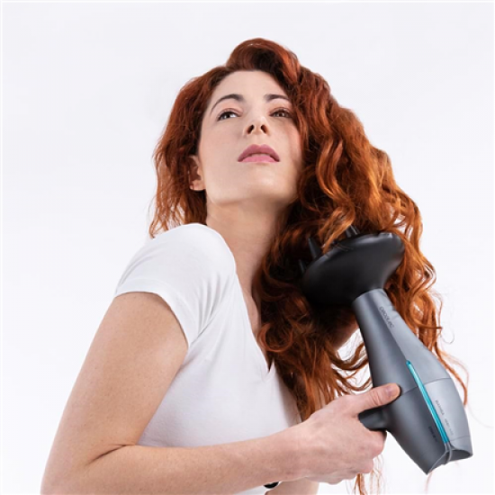 Cecotec Hair dryer | IoniCare 5300 Maxi Aura Black | 2200 W | Number of temperature settings 3 | Ionic function | Black/Grey | Diffuser nozzle