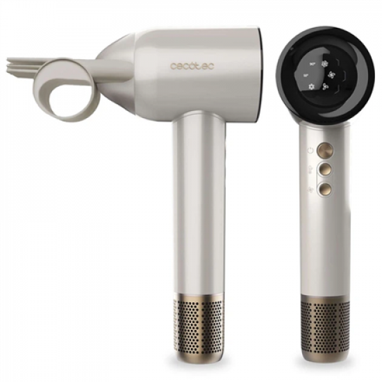 Cecotec Hair dryer | DryGlam Waves Champagne | 1600 W | Number of temperature settings 3 | Ionic function | Champagne | Diffuser nozzle