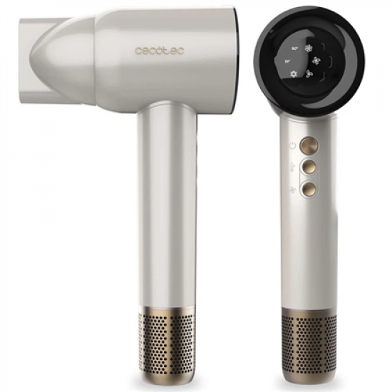 Cecotec Hair dryer | DryGlam Waves Champagne | 1600 W | Number of temperature settings 3 | Ionic function | Champagne | Diffuser nozzle