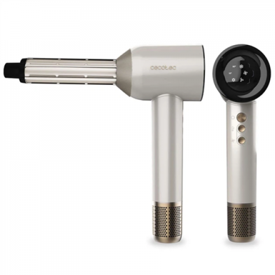 Cecotec Hair dryer | DryGlam Waves Champagne | 1600 W | Number of temperature settings 3 | Ionic function | Champagne | Diffuser nozzle