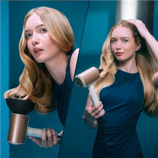 Cecotec Hair dryer | DryGlam Nano Plasma | 1600 W | Number of temperature settings 3 | Ionic function | Black/Rose Gold | Diffuser nozzle