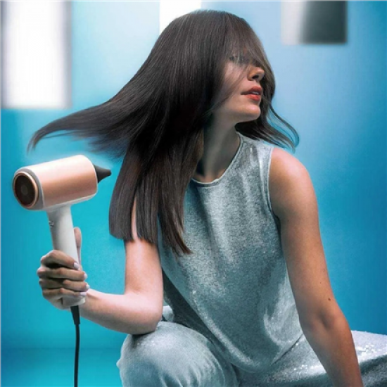 Cecotec Hair dryer | DryGlam Nano Plasma | 1600 W | Number of temperature settings 3 | Ionic function | Black/Rose Gold | Diffuser nozzle