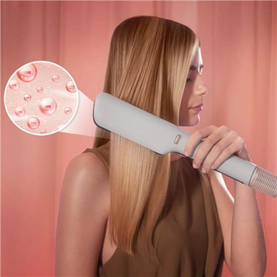 Cecotec Hair Straightener | Air Lisse Champagne | Ceramic heating system | Ionic function | Temperature (max) 230 °C | Temperature (min) 100 °C | Number of heating levels 3 | 1600 W | Champagne