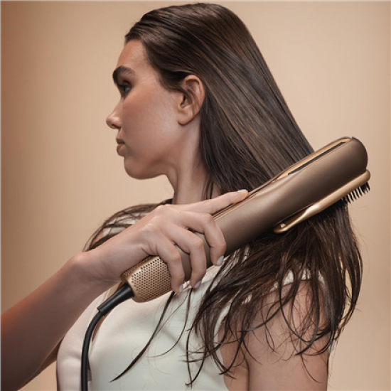 Cecotec Air Straightener | AirLisse 2in1 ForceDry Champagne | Ceramic heating system | Number of heating levels 4 | 1000 W | Beige