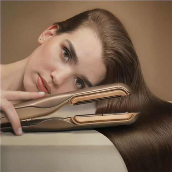 Cecotec Air Straightener | AirLisse 2in1 ForceDry Champagne | Ceramic heating system | Number of heating levels 4 | 1000 W | Beige