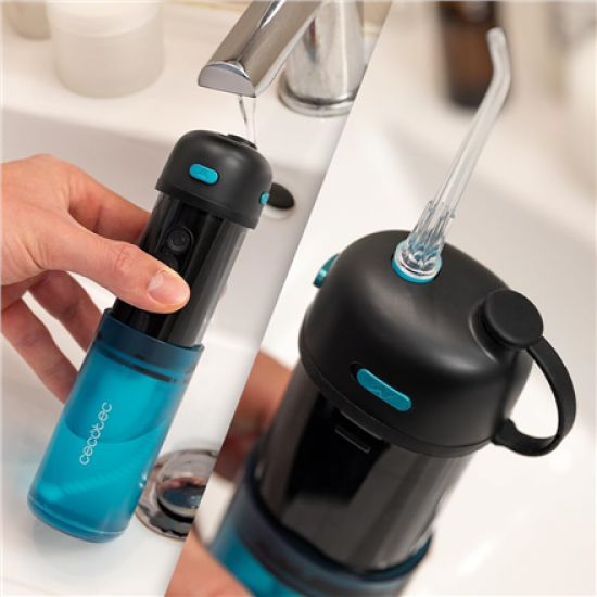 Cecotec Oral Irrigator | ToothCare Jet Splash | 150 ml | Black/Blue | Number of heads 2