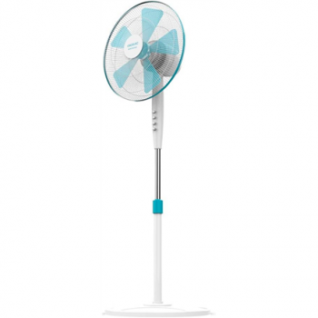 Cecotec EnergySilence 500 | Pedestal Fan | Stand Fan | 40 W | Diameter 40 cm | Number of speeds 3 | Oscillation | White/Blue