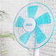 Cecotec EnergySilence 500 | Pedestal Fan | Stand Fan | 40 W | Diameter 40 cm | Number of speeds 3 | Oscillation | White/Blue