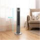 Cecotec EnergySilence 800 Skyline Smart | Tower Fan | Stand Fan | 60 W | Diameter 27 cm | Number of speeds 3 | Oscillation | Remote control | Black/Grey