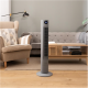 Cecotec EnergySilence 800 Skyline Smart | Tower Fan | Stand Fan | 60 W | Diameter 27 cm | Number of speeds 3 | Oscillation | Remote control | Black/Grey