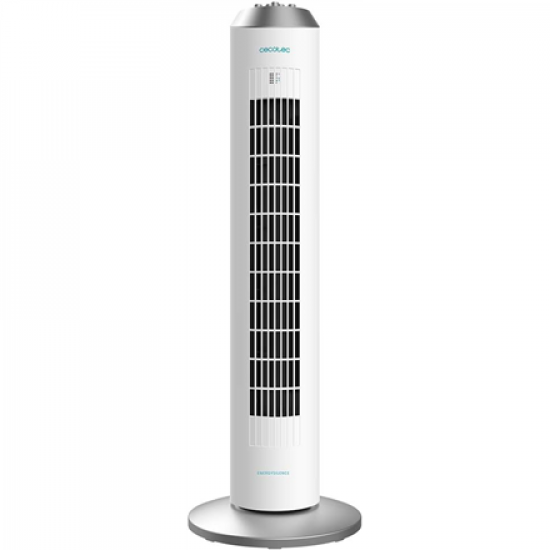 Cecotec EnergySilence 8090 Skyline | Tower Fan | Stand Fan | 60 W | Diameter 29 cm | Number of speeds 3 | Oscillation | White