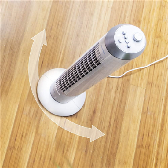 Cecotec EnergySilence 8090 Skyline | Tower Fan | Stand Fan | 60 W | Diameter 29 cm | Number of speeds 3 | Oscillation | White