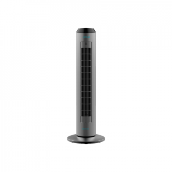 Cecotec EnergySilence 8190 Skyline Ionic | Tower Fan | Stand Fan | 60 W | Diameter 29 cm | Number of speeds 3 | Oscillation | Timer | Remote control | Grey