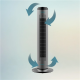 Cecotec EnergySilence 8190 Skyline Ionic | Tower Fan | Stand Fan | 60 W | Diameter 29 cm | Number of speeds 3 | Oscillation | Timer | Remote control | Grey