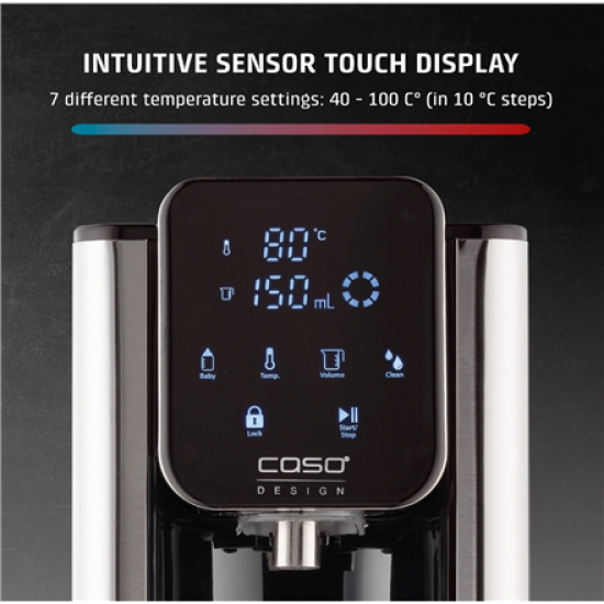 Caso HW 666 Inox | Turbo Hot Water Dispenser | Electric | 2200-2600 W | 2.7 L | Plastic/Stainless Steel | Stainless steel/Black