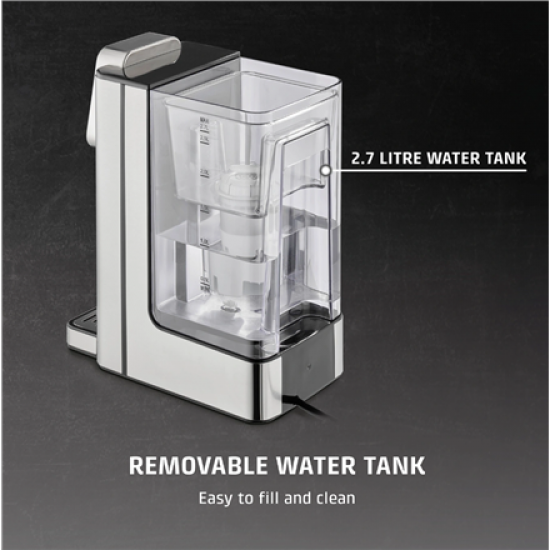Caso HW 666 Inox | Turbo Hot Water Dispenser | Electric | 2200-2600 W | 2.7 L | Plastic/Stainless Steel | Stainless steel/Black