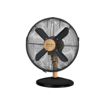 Cecotec EnergySilence 600 WoodDesk | Desktop Fan | Table Fan | 40 W | Diameter 30 cm | Number of speeds 3 | Oscillation | Beige/Black