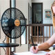 Cecotec EnergySilence 600 WoodDesk | Desktop Fan | Table Fan | 40 W | Diameter 30 cm | Number of speeds 3 | Oscillation | Beige/Black