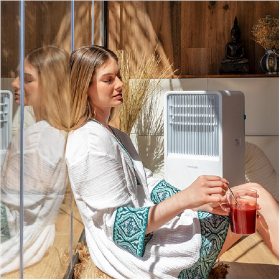 Cecotec Portable Air conditioner | ForceClima 7550 Style Connected | Number of speeds 2 | White