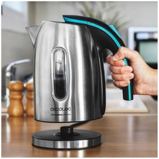 Cecotec Kettle | ThermoSense 220 Steel | Electric | 1630 W | 1.2 L | Stainless Steel | 360° rotational base | Stainless Steel