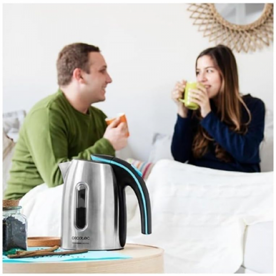 Cecotec Kettle | ThermoSense 220 Steel | Electric | 1630 W | 1.2 L | Stainless Steel | 360° rotational base | Stainless Steel