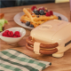 Cecotec Sandwich Maker | Rock'nToast Retro One Yellow Retro-style | 700 W | Number of plates 3 | Yellow