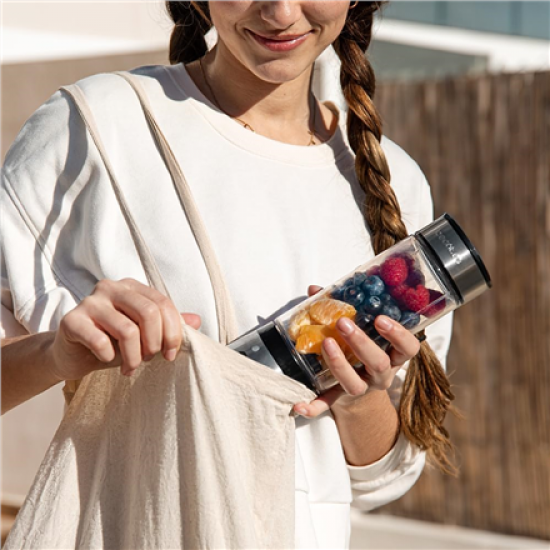 Cecotec Smoothie Blender | WanderlustMix USB | Portable | 126 W | Jar capacity 0.4 L | Ice crushing | Inox