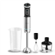 Cecotec Hand blender | Power Neutron 1100MAX Cream&Crush | Hand Blender | 1100 W | Number of speeds Adjustable | Turbo mode | Chopper | Black/Silver