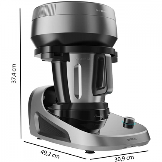 Cecotec Mambo CooKing Victory | Multifunctional Robot | 1700 W | Number of speeds 19 | Bowl capacity 4.5 L | Black/Grey
