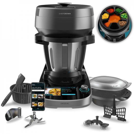 Cecotec Mambo CooKing Victory | Multifunctional Robot | 1700 W | Number of speeds 19 | Bowl capacity 4.5 L | Black/Grey