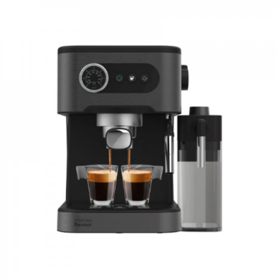 Cecotec Coffee machine | Power Espresso 20 Pro Latte | Pump pressure 20 bar | Built-in milk frother | Semi-automatic | Black | 1350 W