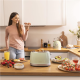 Cecotec Toaster | Toast&Taste 800 Vintage | Power 850 W | Number of slots 2 | Housing material Stainless steel | Light Green