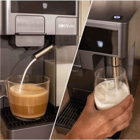 Cecotec Coffee machine | FreeStyle Latte T | Pump pressure 20 bar | Built-in milk frother | Automatic | Grey | 1350 W