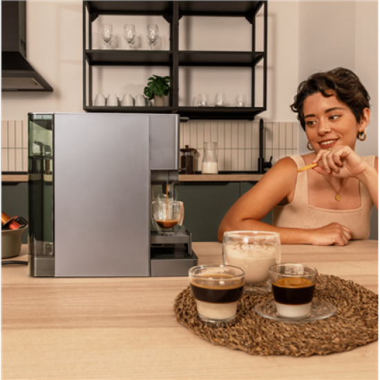 Cecotec Coffee machine | FreeStyle Latte T | Pump pressure 20 bar | Built-in milk frother | Automatic | Grey | 1350 W
