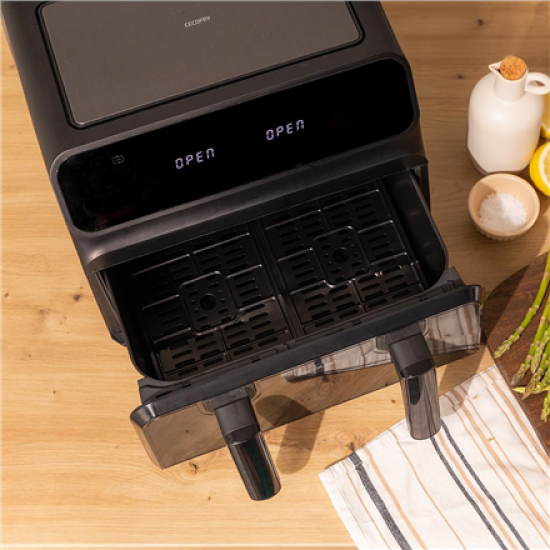 Cecotec Double hot air fryer | Cecofry Advance 9000 Window | Power 2200 W | Capacity 9 L | Black