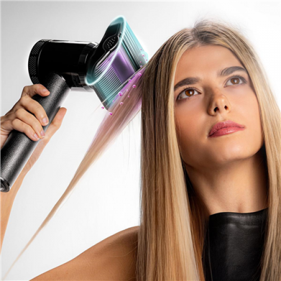 Cecotec Hair Dryer | DryGlam Waves i-Sensor Pro | 1600 W | Number of temperature settings 4 | Ionic function | Black | Diffuser nozzle