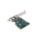 Lanberg PCI-Express X1 Card to 2X USB-C 3.2 GEN 2X1 Low profile | PCE-UC3-002
