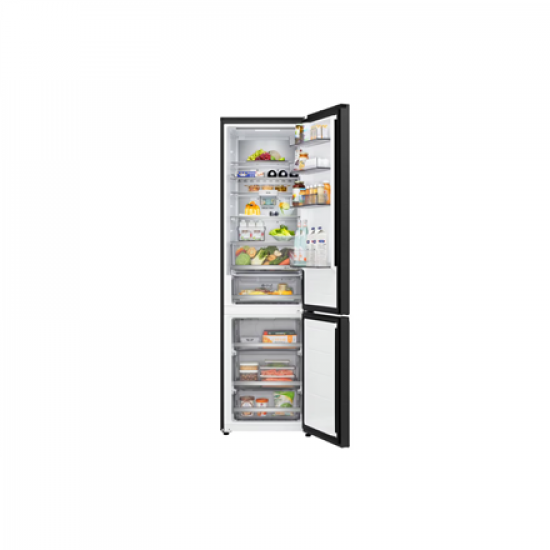 LG GBBS726CEV Refrigerator, C, Free-standing, Combi, Height 2.03 m, Net fridge 262 L, Net freezer 113 L, Black | LG