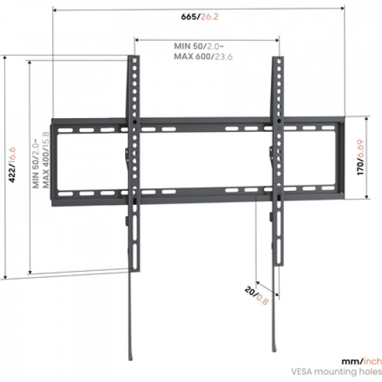 Vogels UP 6003 Fixed mount L
