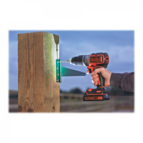 Black&Decker Hammer Drill BL188K-QW 18V BL 1Batt 400mA Kitbox