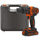Black&Decker 18V 2G Hammer w 400mA ch in Kitbox BDCHD18K-QW