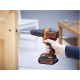 Black&Decker 18V 2G Hammer w 400mA ch in Kitbox BDCHD18K-QW