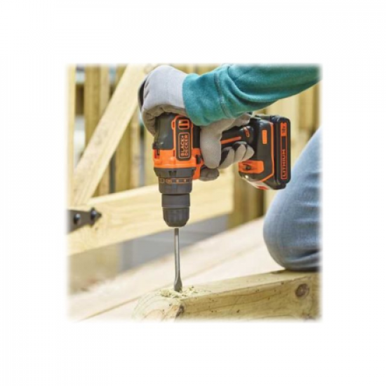 Black&Decker 18v2G DD w 400mA ch in kitbox 2 batts BDCDD186KB-QW
