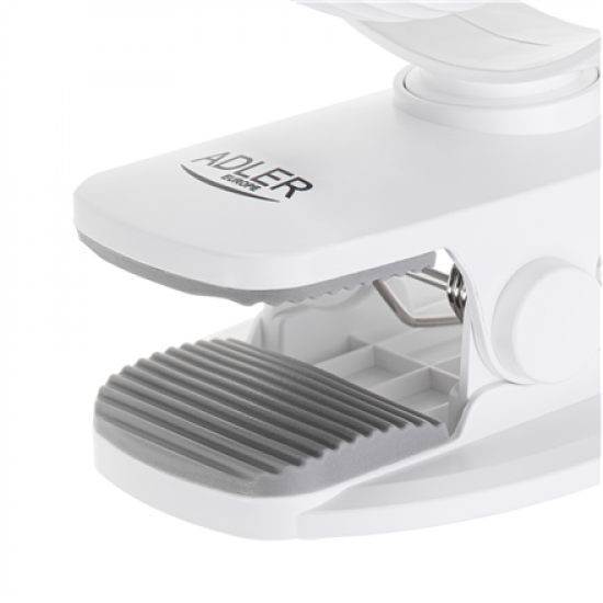 Adler Rechargeable fan with clip | AD 7335 | Table Fan | 6 W | Diameter 12.7 cm | Number of speeds 3 | Oscillation | White