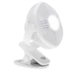 Adler Rechargeable fan with clip | AD 7335 | Table Fan | 6 W | Diameter 12.7 cm | Number of speeds 3 | Oscillation | White