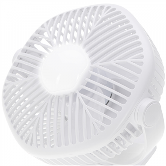Adler Rechargeable fan with clip | AD 7335 | Table Fan | 6 W | Diameter 12.7 cm | Number of speeds 3 | Oscillation | White