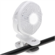 Adler Rechargeable fan with clip | AD 7335 | Table Fan | 6 W | Diameter 12.7 cm | Number of speeds 3 | Oscillation | White